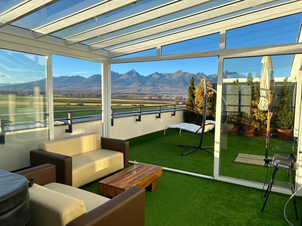 Tatra billetee apartmán s luxusným výhľadom na VysokéTatry a súkromným wellness Poprad Extérieur photo